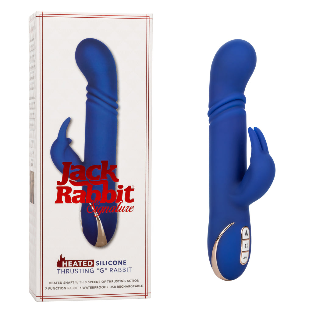 Jack Rabbit Signature Heated Silicone Thrusting G Rabbit by CalExotics from LoveMart Co.