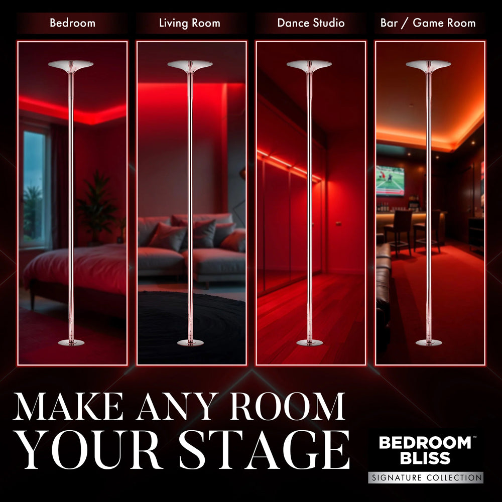 Bedroom Bliss Deluxe Dance Pole by XR Brands from LoveMart Co.