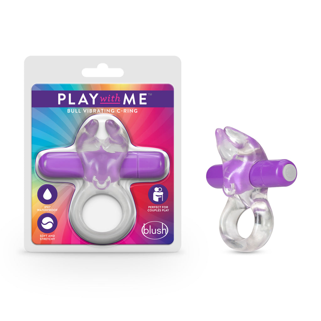 Play With Me Bull Vibrating C-Ring by Blush from LoveMart Co.