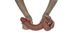 Real Skin 8" Dual Layer Dildo - Light by Viben from LoveMart Co.