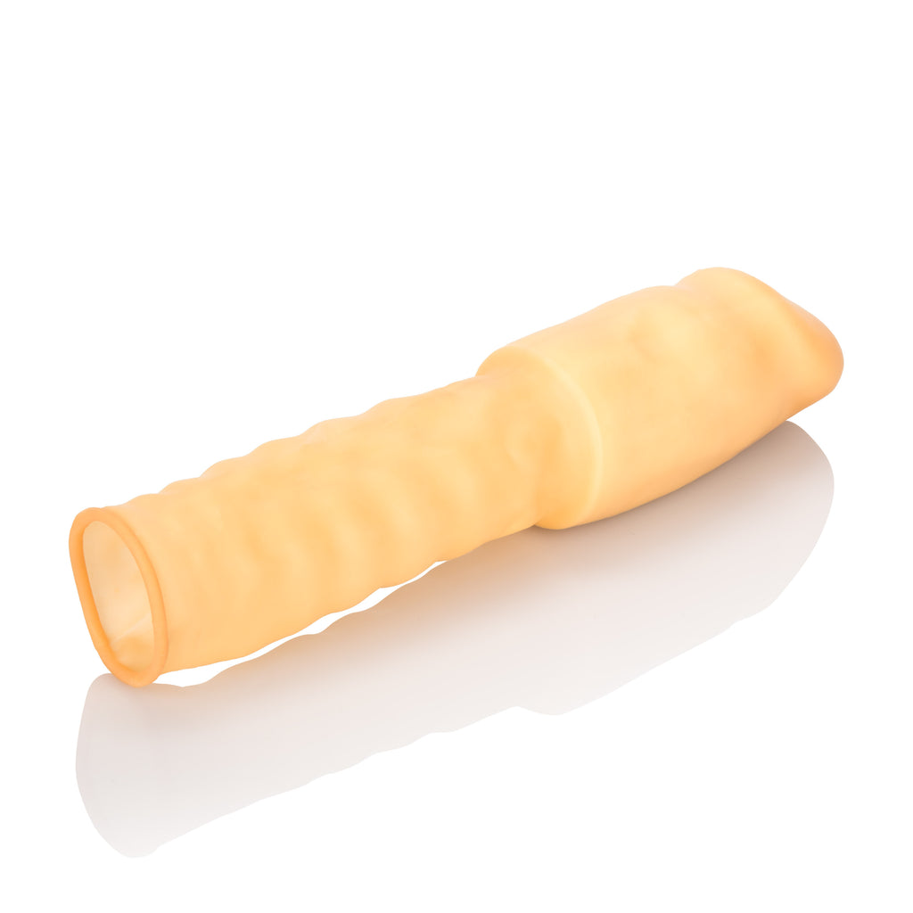 3 Inch Smooth Latex Extension - Ivory by CalExotics from LoveMart Co.