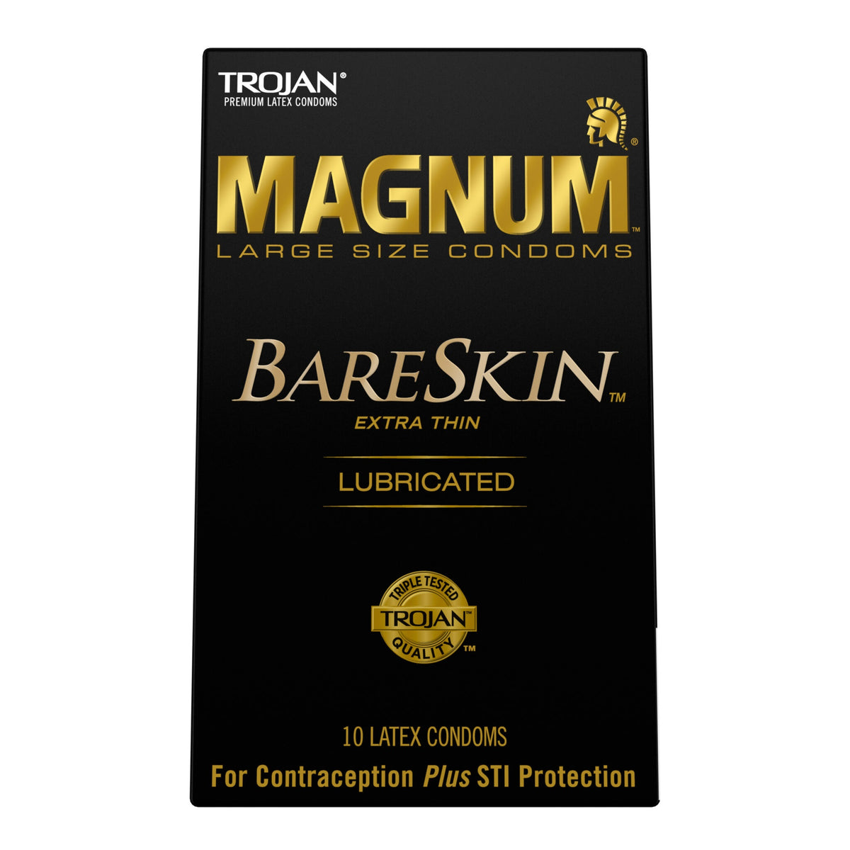 Trojan Magnum Bareskin - 10 Pack by Paradise Marketing from LoveMart Co.