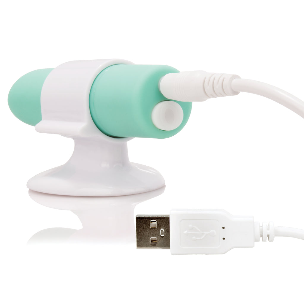 Charged Positive Rechargeable Vibe - Kiwi Mint by Screaming O from LoveMart Co.