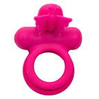 Silicone Rechargeable Dual Butterfly Ring by CalExotics from LoveMart Co.