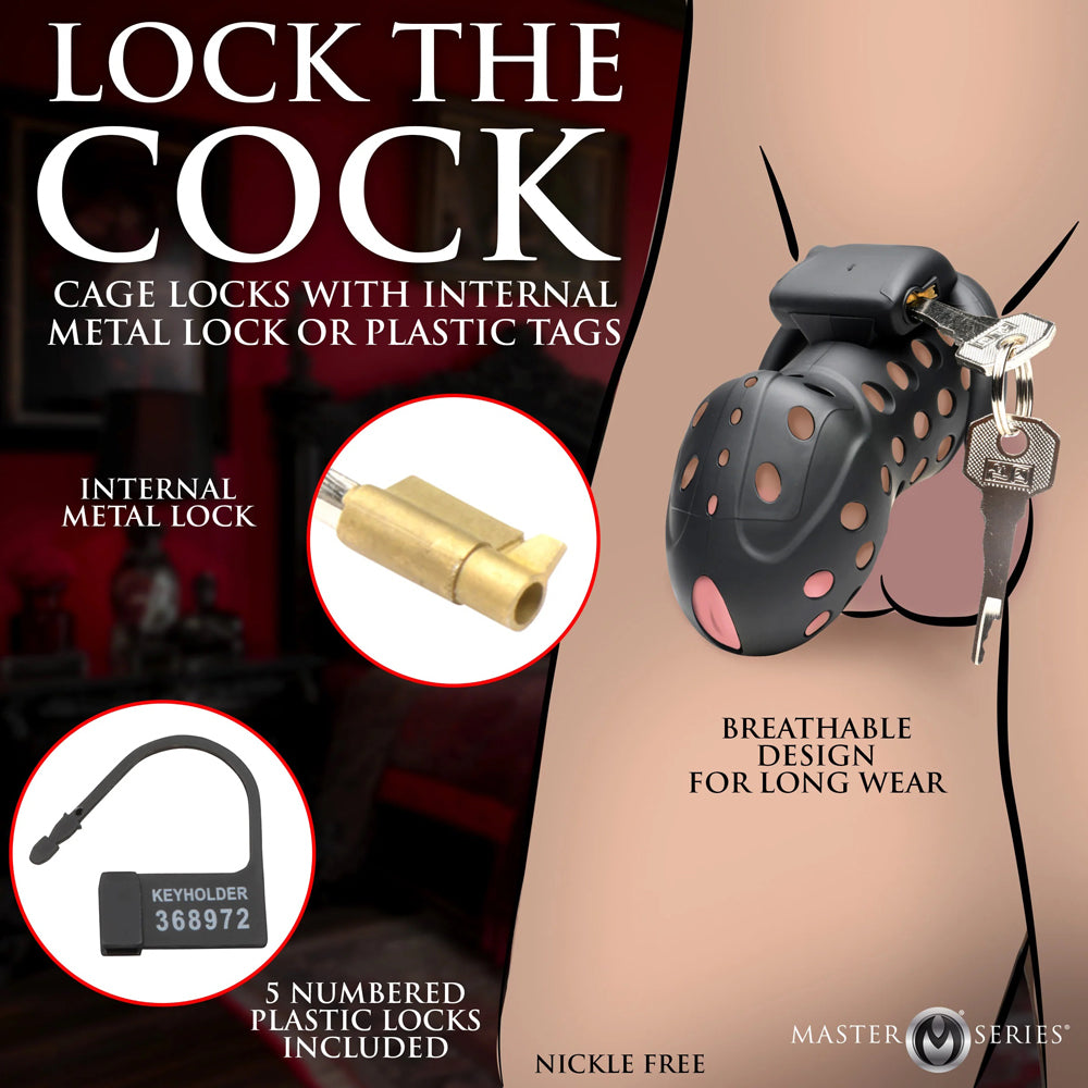 Lock Down Chastity Cage by XR Brands from LoveMart Co.