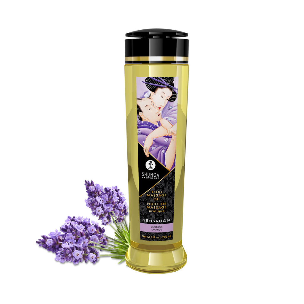 Massage Oils - Sensation - 8 Fl. Oz. by Shunga from LoveMart Co.