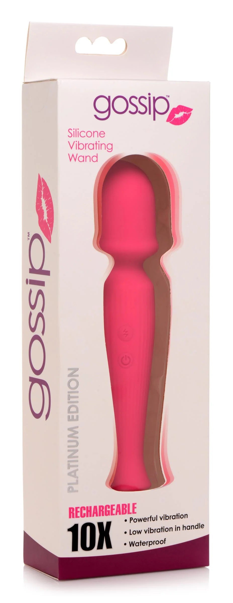 Silicone Wand Massager - Magenta by Curve Toys from LoveMart Co.
