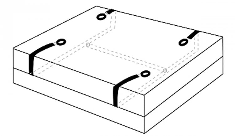 Hold Me Under the Bed Restraint System by XR Brands from LoveMart Co.