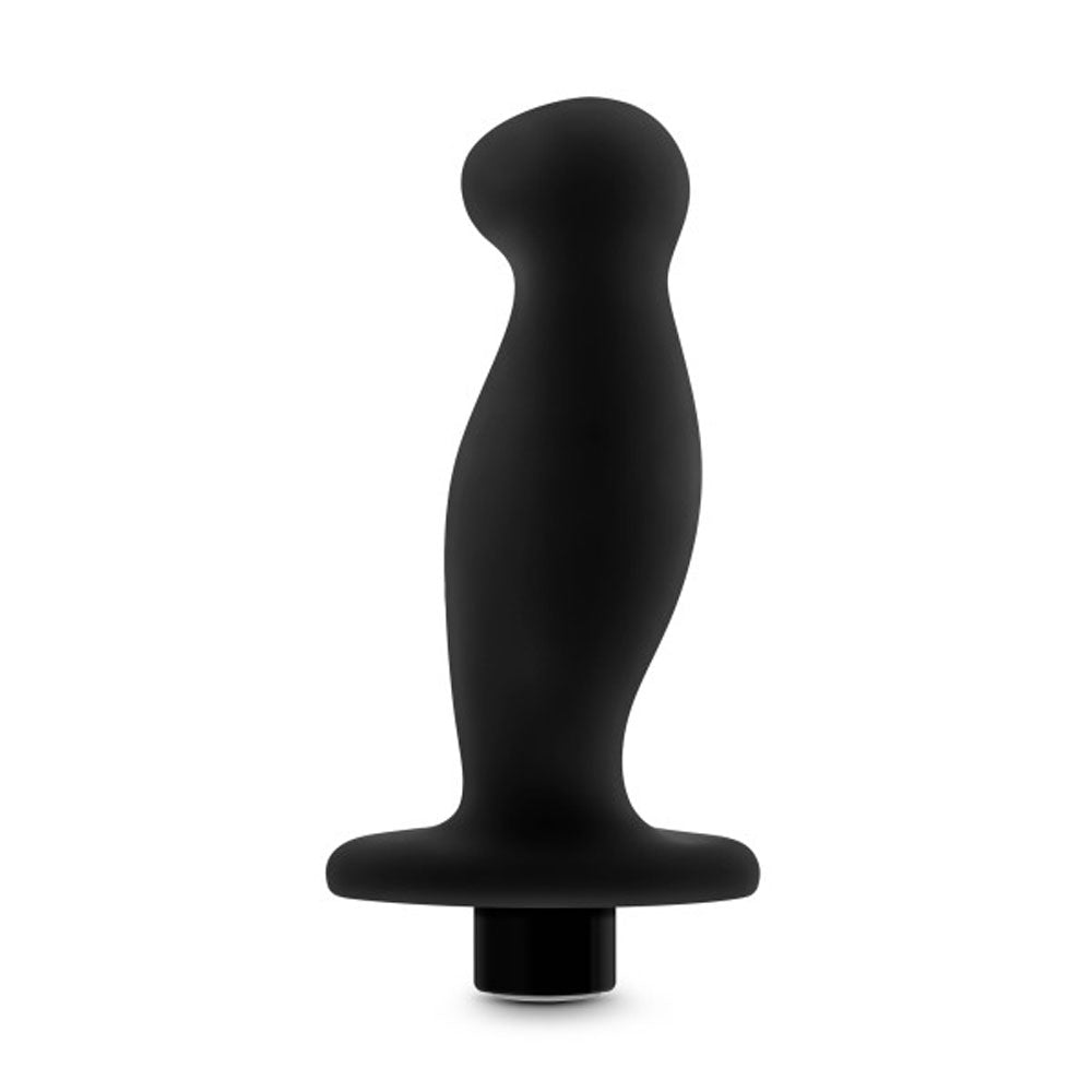 Anal Adventures - Silicone Vibrating Prostate Massager 02-Black by Blush from LoveMart Co.
