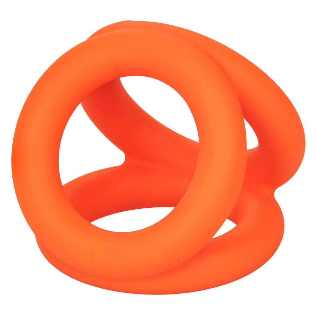Alpha Liquid Silicone Tri-Ring by CalExotics from LoveMart Co.