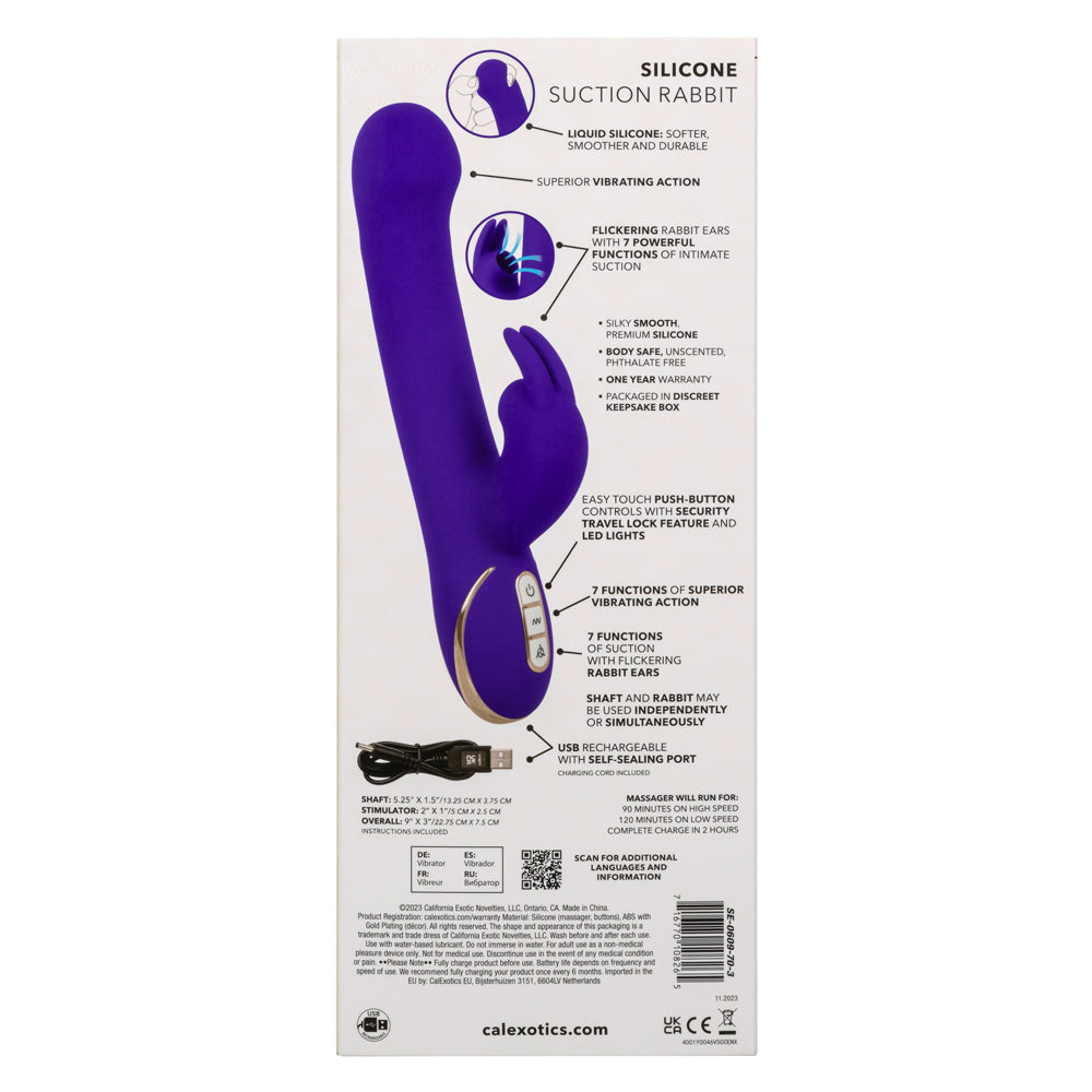 Jack Rabbit Signature Silicone Suction Rabbit by CalExotics from LoveMart Co.