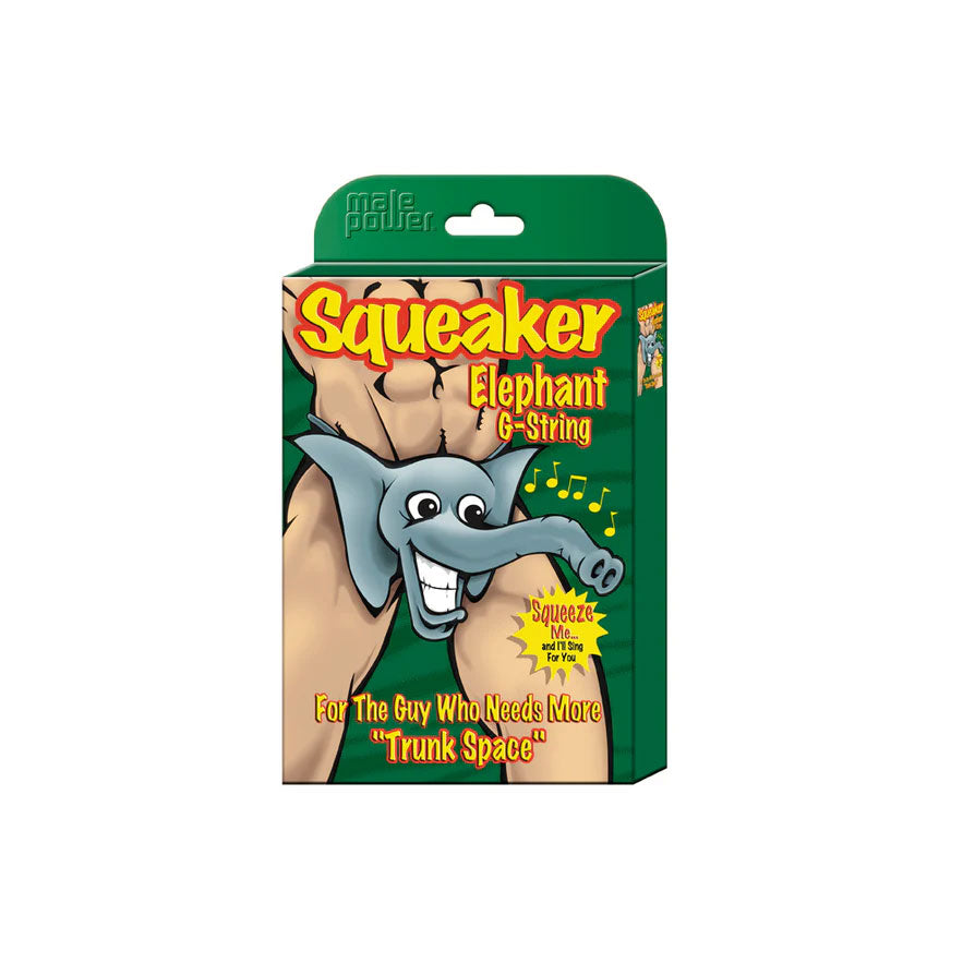 Squeaker Elephant G-String - One Size by Male Power from LoveMart Co.