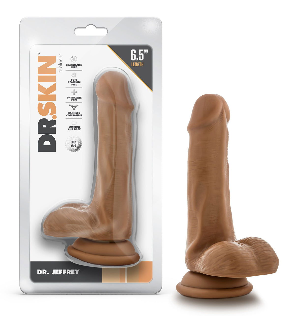 Dr. Skin - Dr. Jeffrey - 6.5 Inch Dildo With Balls by Blush from LoveMart Co.