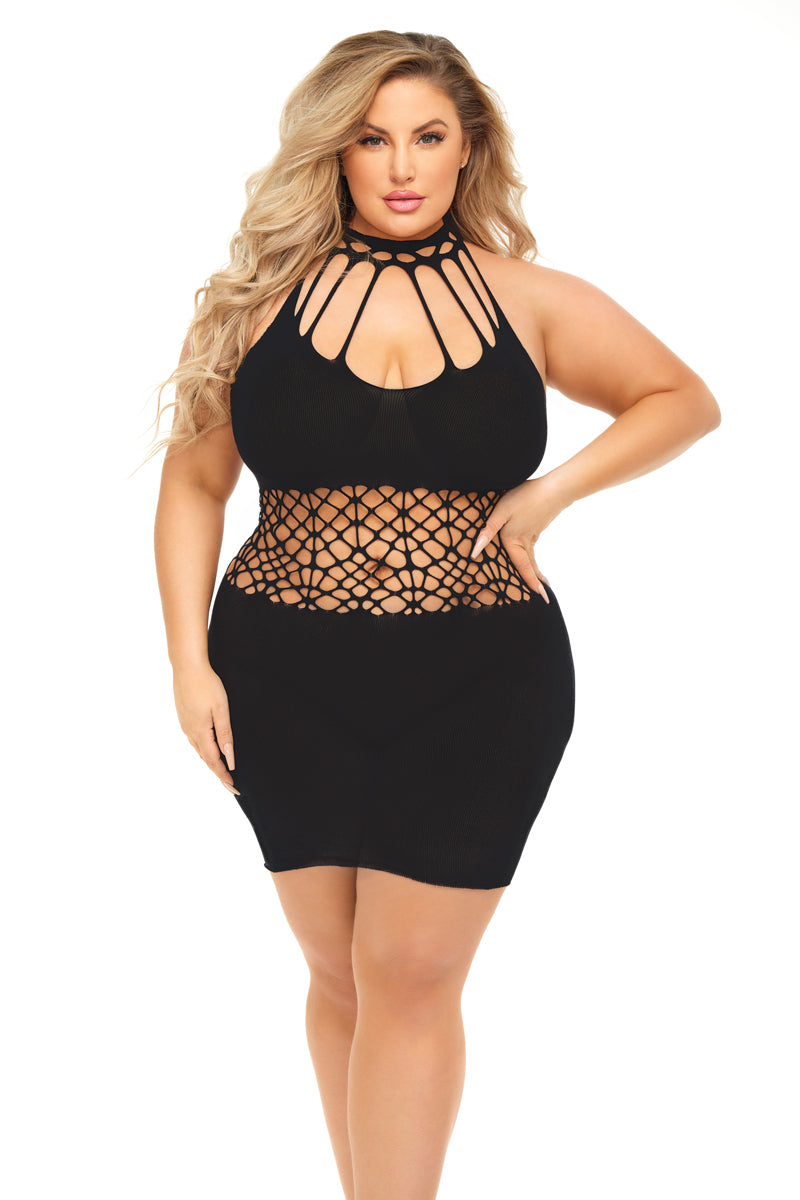 Rich B Phase Dress - Queen Size by Pink Lipstick from LoveMart Co.
