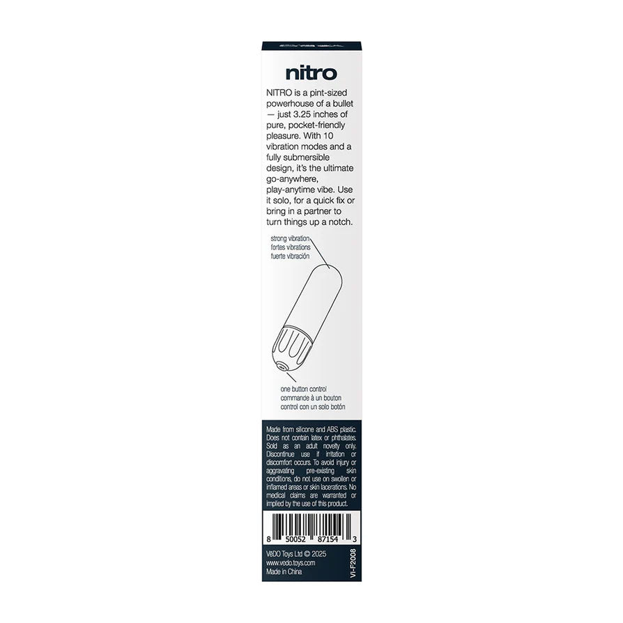 Nitro Rechargeable Bullet by VeDO from LoveMart Co.