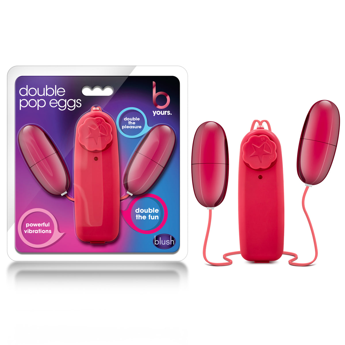 B Yours Double Pop Eggs - Cerise by Blush from LoveMart Co.