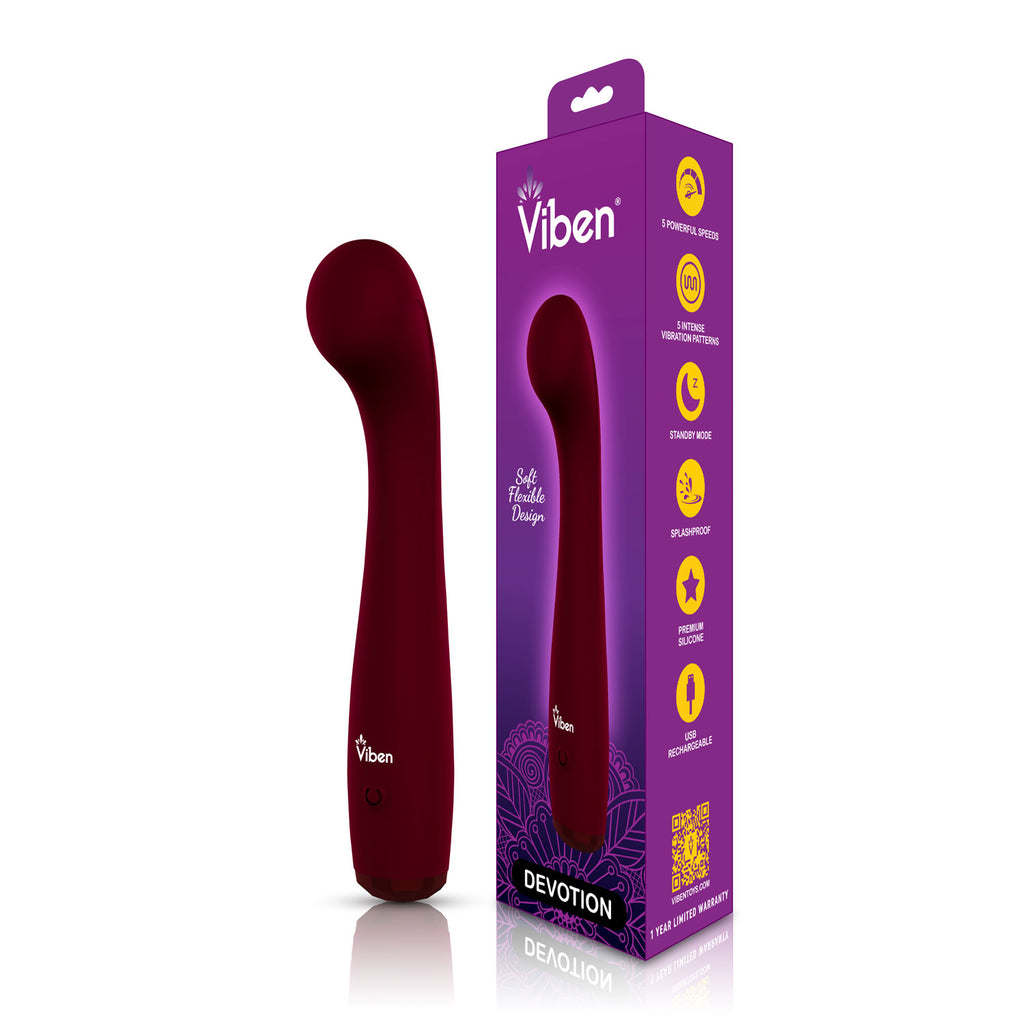 Devotion G-Spot Massager - Ruby by Viben from LoveMart Co.