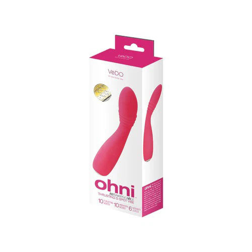 Ohni Rechargeable G-Spot Thrusting Vibe by VeDO from LoveMart Co.