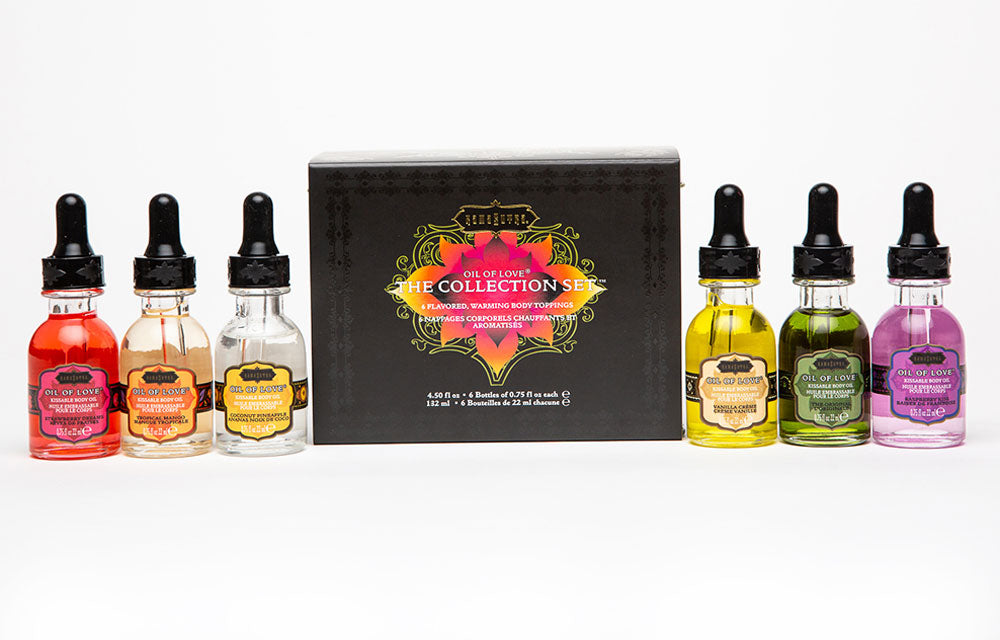 Oil of Love - the Collection Set - 6 Flavors by Kama Sutra from LoveMart Co.
