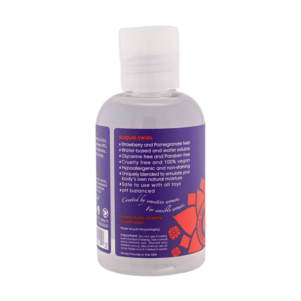 Naturals Swirl - Strawberry Pomegranate - 4.2 Fl. Oz. (124 ml) by Sliquid from LoveMart Co.