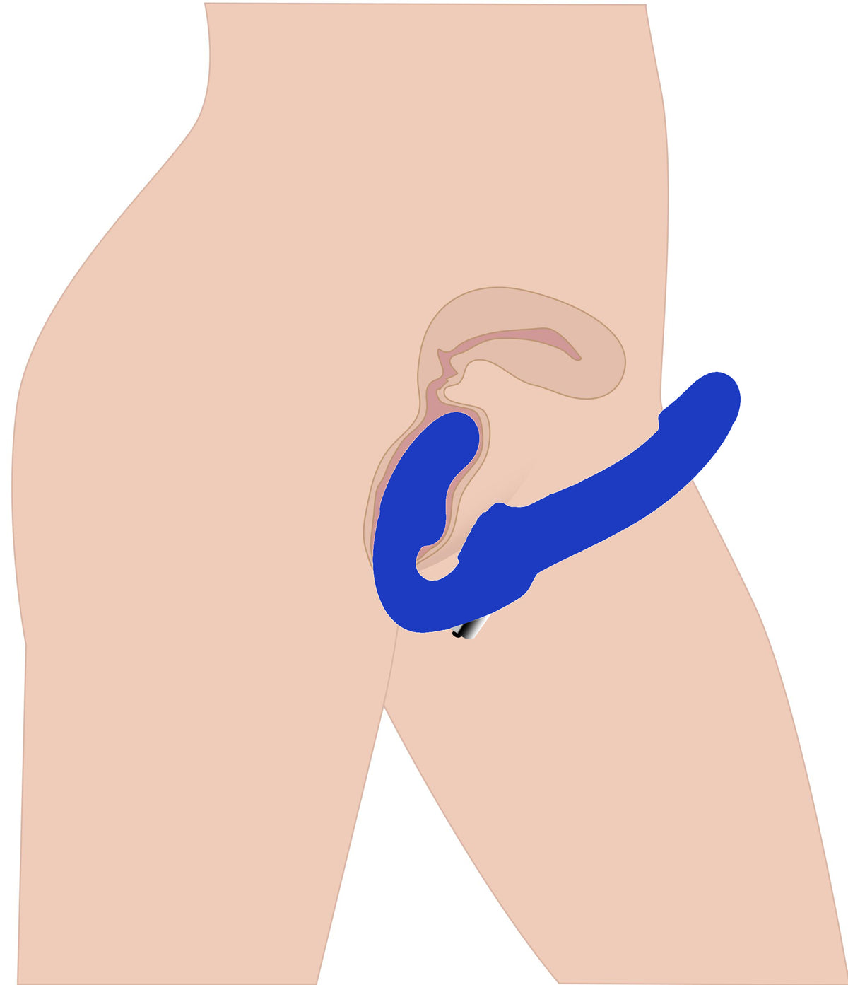 Revolver II Vibrating Strapless Strap on Dildo by XR Brands from LoveMart Co.