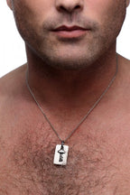 Cuffed Locking Bracelet and Key Necklace by XR Brands from LoveMart Co.