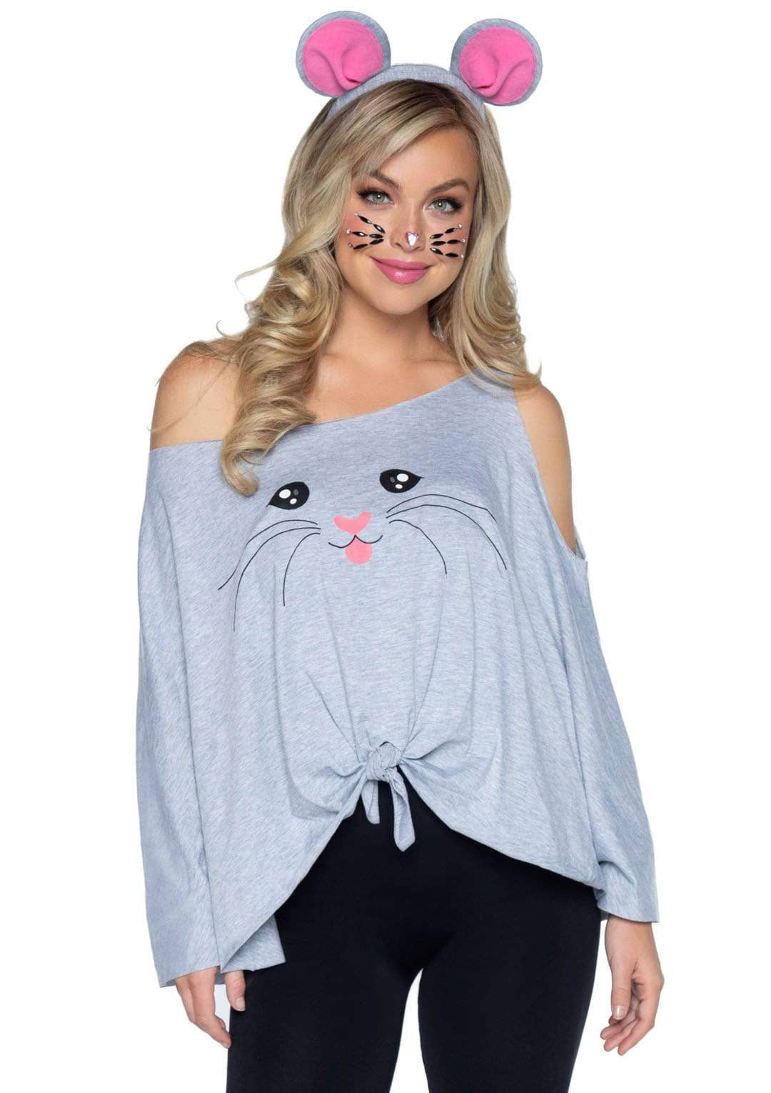 2 Pc Mouse Costume Poncho Set - One Size by Leg Avenue from LoveMart Co.