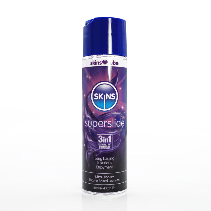 Skins Super Slide Silicone Based Lubricant 4.4oz by Creative Conceptions from LoveMart Co.