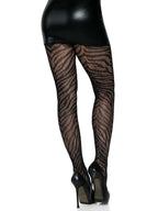 Zebra Net Tights - One Size by Leg Avenue from LoveMart Co.