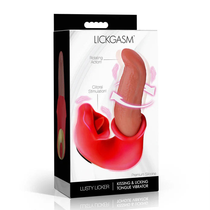 Lusty Licker Kissing and Licking Tongue Vibrator by XR Brands from LoveMart Co.