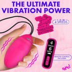 Vibrating Silicone Egg With Digital Remote by XR Brands from LoveMart Co.