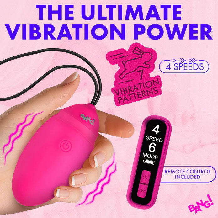 Vibrating Silicone Egg With Digital Remote by XR Brands from LoveMart Co.