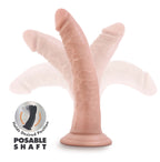 Dr. Skin Plus - 7 Inch Posable Dildo - Vanilla by Blush from LoveMart Co.