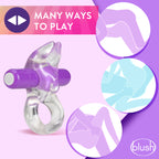 Play With Me Bull Vibrating C-Ring by Blush from LoveMart Co.