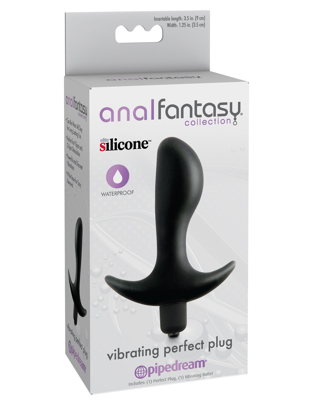 Anal Fantasy Collection Vibrating Perfect Plug by Pipedream from LoveMart Co.
