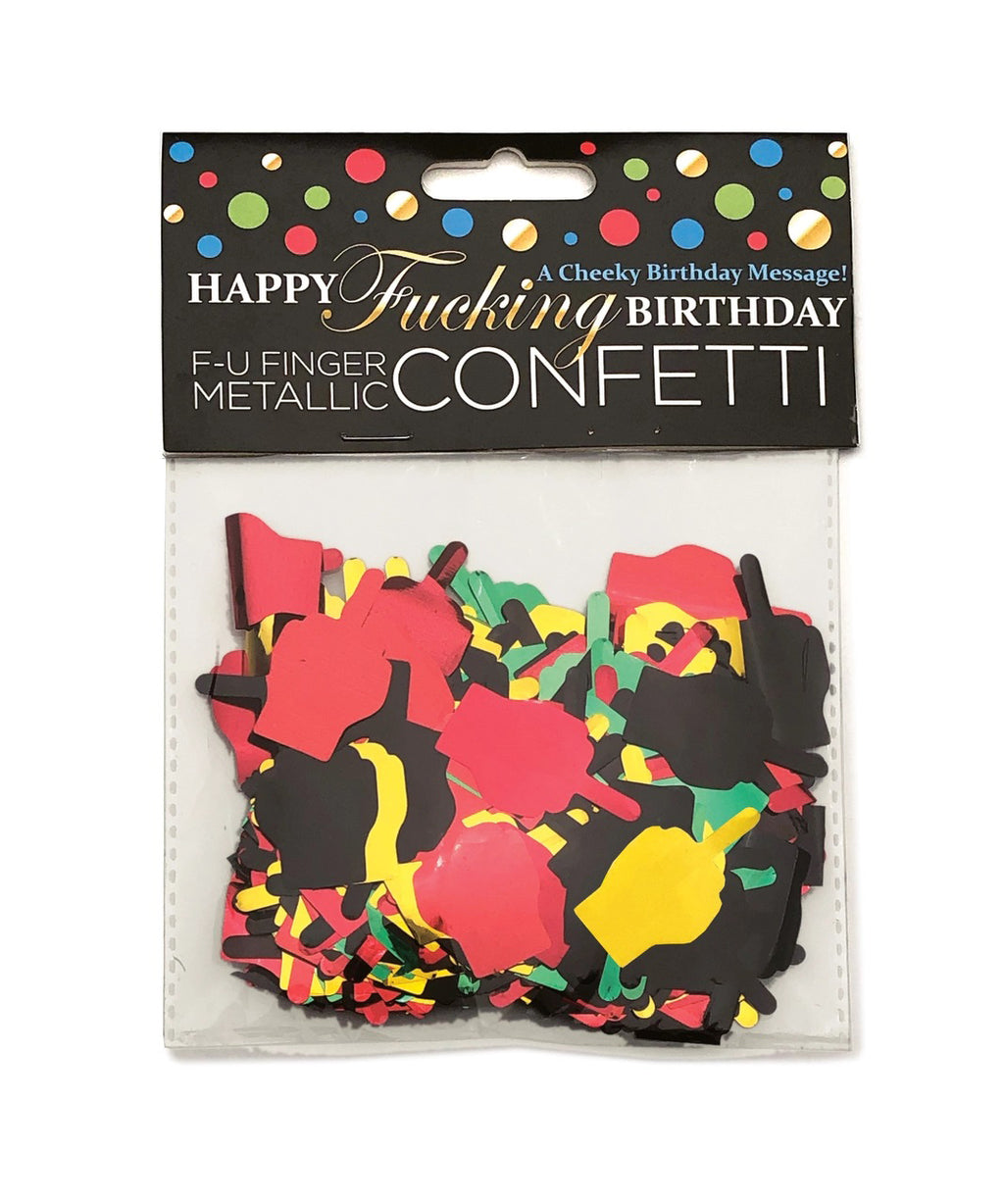 Happy Fucking Birthday Confetti by Little Genie from LoveMart Co.