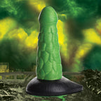 Radioactive Reptile Thick Scaly Silicone Dildo by XR Brands from LoveMart Co.