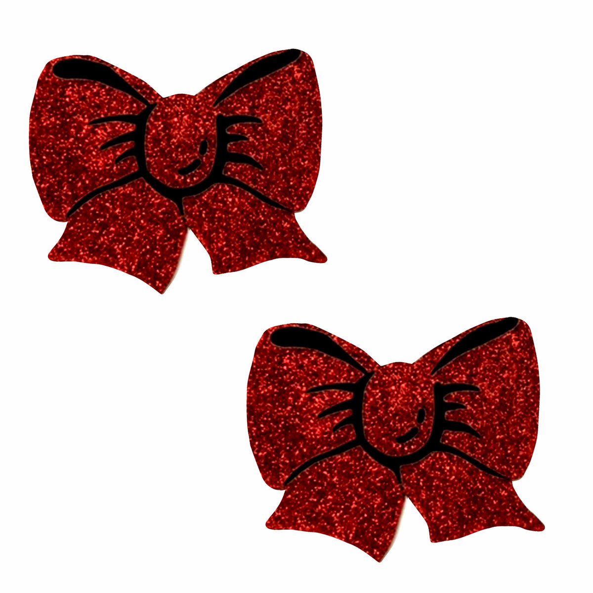 Ravish Me Glitter Bow Nipple Cover Pasties by Neva Nude from LoveMart Co.