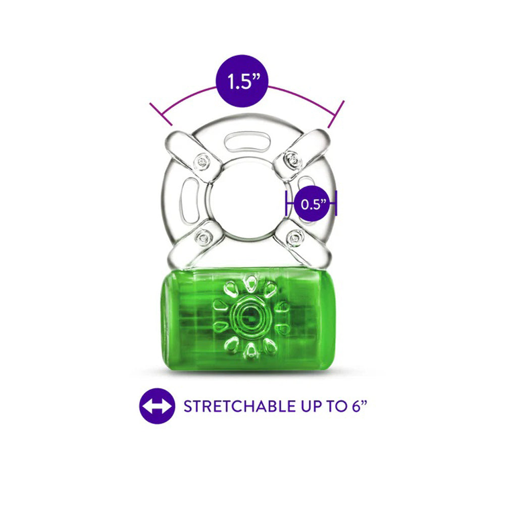 Play With Me Pleaser Rechargeable C-Ring Neon by Blush from LoveMart Co.