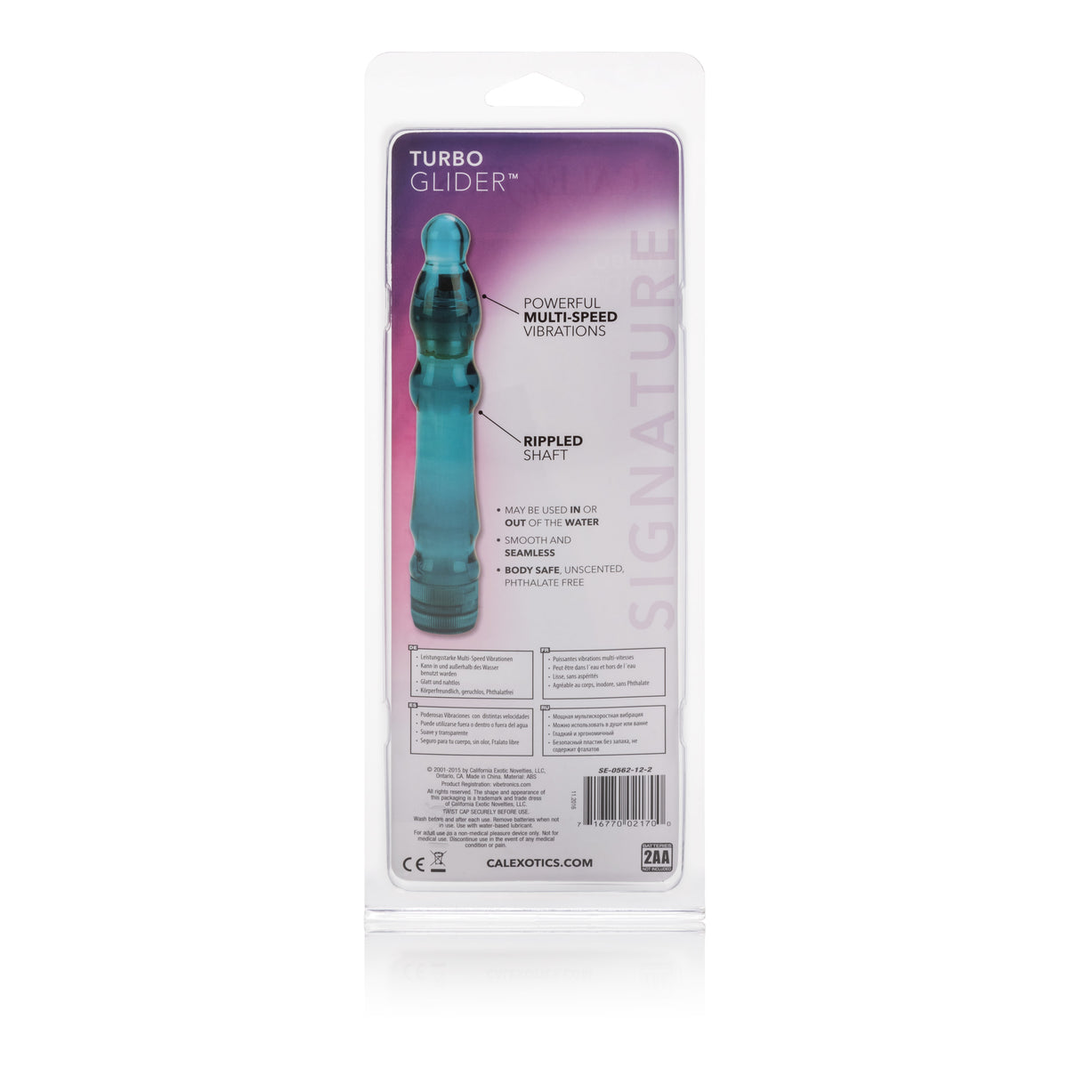 Waterproof Turbo Glider - Blueberry by CalExotics from LoveMart Co.