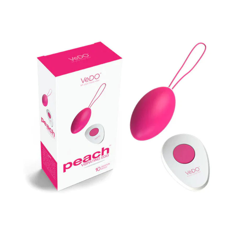 Peach Vibrating Egg - Foxy by VeDO from LoveMart Co.