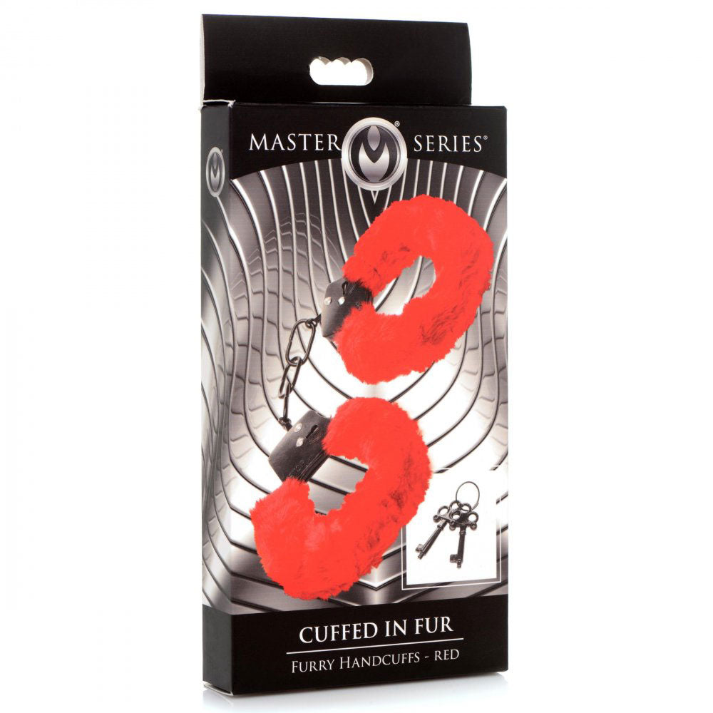 Cuffed in Fur Furry Handcuffs by XR Brands from LoveMart Co.