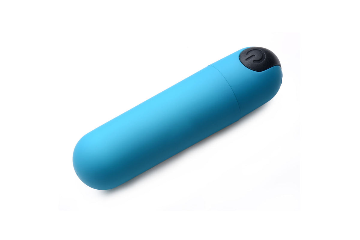 Bang Vibrating Bullet With Remote Control - Blue by XR Brands from LoveMart Co.