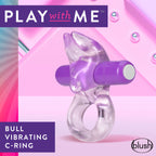 Play With Me Bull Vibrating C-Ring by Blush from LoveMart Co.