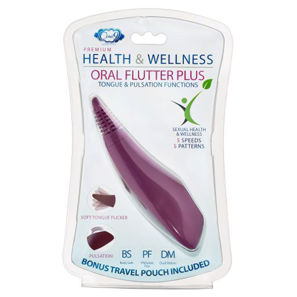 Health and Wellness Oral Flutter Plus - Plum by Cloud 9 Novelties from LoveMart Co.