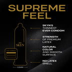 Skyn Supreme Feel 3 Count Condoms by Paradise Marketing from LoveMart Co.