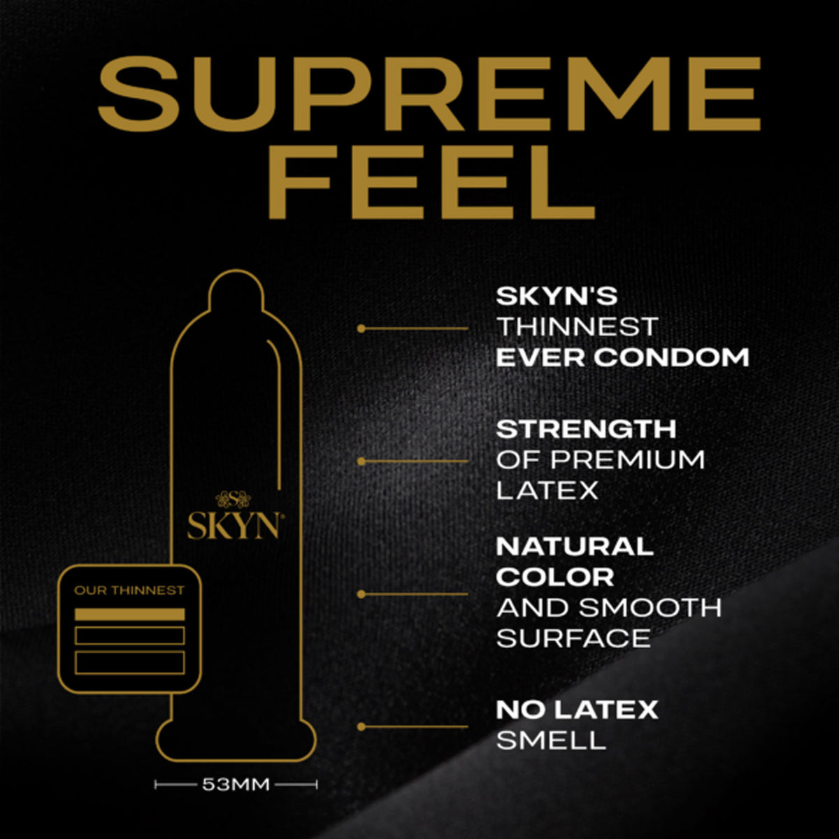 Skyn Supreme Feel 3 Count Condoms by Paradise Marketing from LoveMart Co.