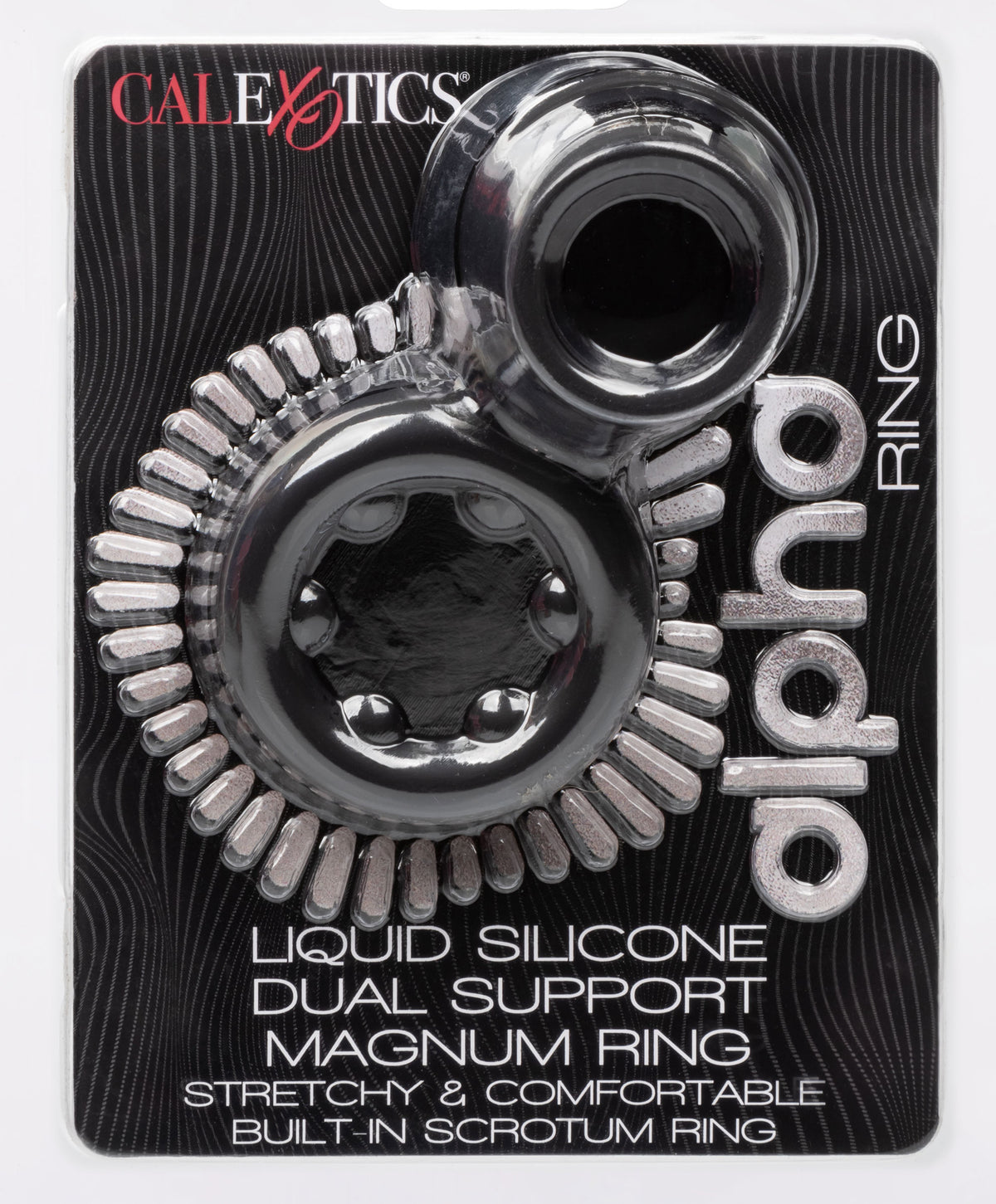Alpha Liquid Silicone Dual Support Magnum Ring by CalExotics from LoveMart Co.
