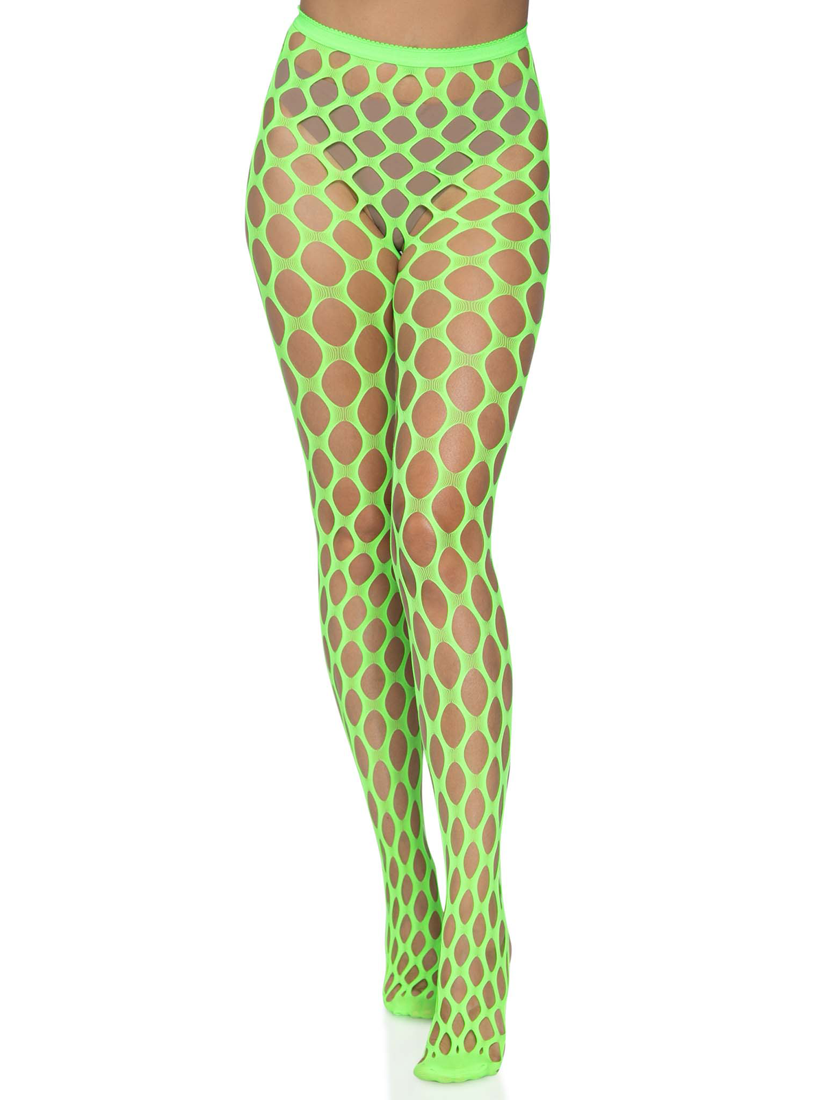 Jumbo Pothole Net Tights - Neon - One Size by Leg Avenue from LoveMart Co.