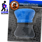 Clone Duo Huge - 2-Pack Ballstretcher - Pool Blue / Black by Oxballs from LoveMart Co.